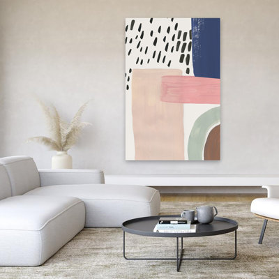 Escaping Stiffness - Art abstrait acrylique moderne, formes géométriques