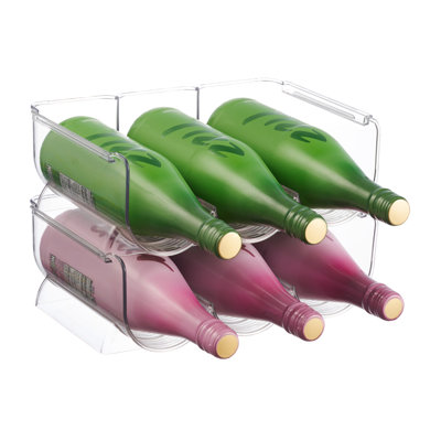 Dazjah Tabletop Wine Bottle Rack in Clear