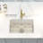 Landis 24 Inch Fireclay Kitchen Single Bowl Undermount Sink 