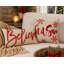Coussin de Noël brodé Believe, 12 par 20 pouces