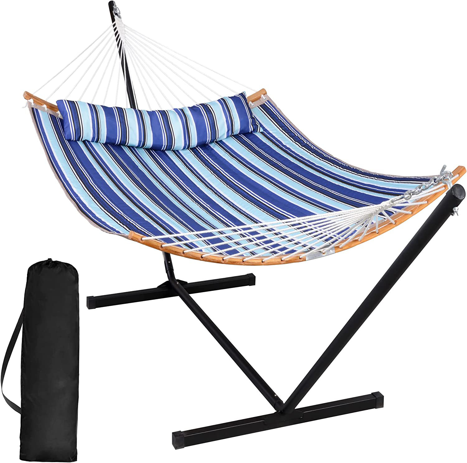 Freeport Park® Cruce 55 Inch Large Double Hammock with Stand