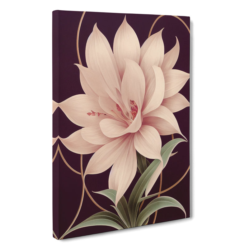 Awe Inspiring Flower - Single Picture Frame Print, Wrapped Canvas, 76cm H x 50cm W x 3cm D