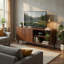 Meuble télé avec tablettes et 2 portes Donna-128860552-128860554