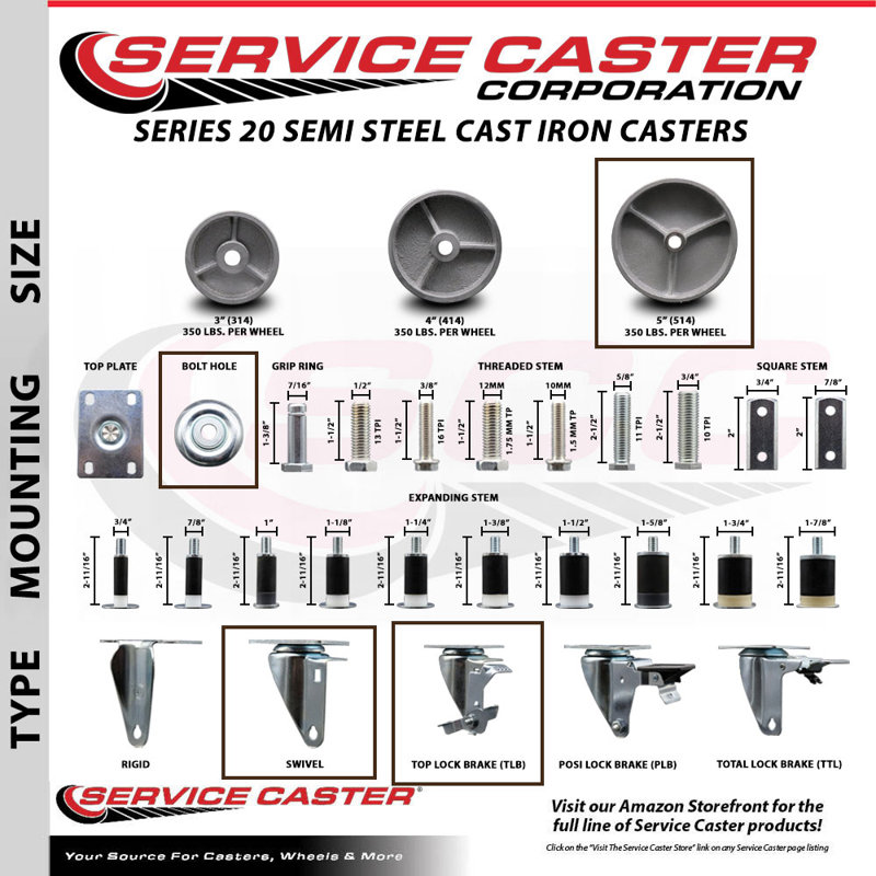 Semi Steel Caster
