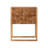 23.6" W Accent Cabinet with Geometric Carved Front and Open Frame Base