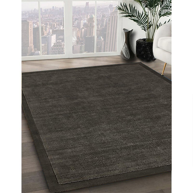 Tapis 100% moderne de style Mid-Century 425 lavable à la machine, Rond 4 pi
