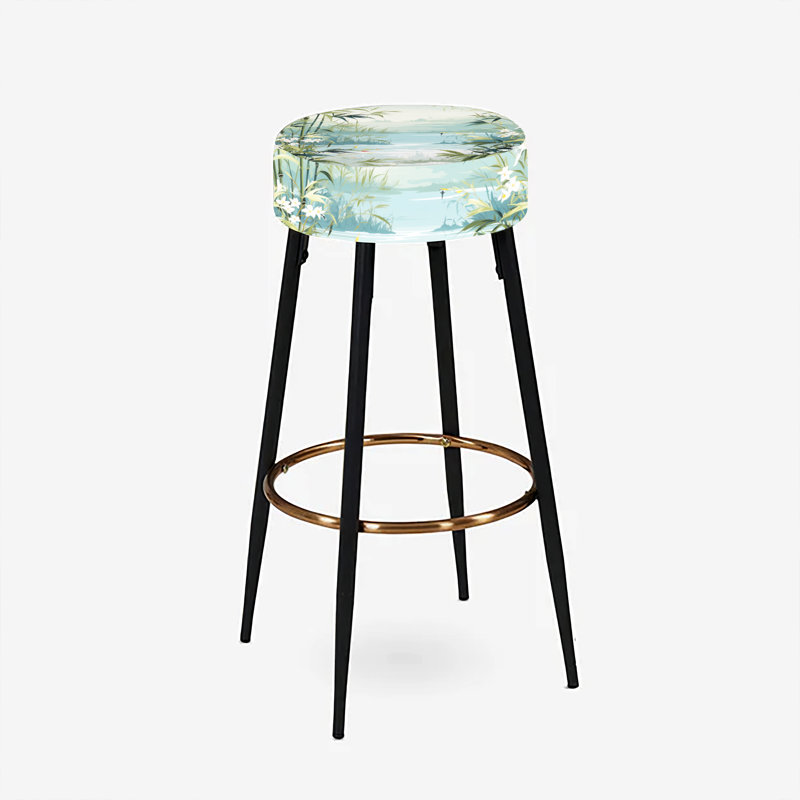 Bambou tropical Zen - ensemble de 2 tabourets de bar tropicaux