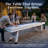 Hathaway Crestline 12 Ft Outdoor Shuffleboard Table for Patio, Yard & Deck - With Weatherproof Playfield, Built-In Scorer & Fitted Cover, Leg Levelers, 8 Pucks, Powder – White Finish