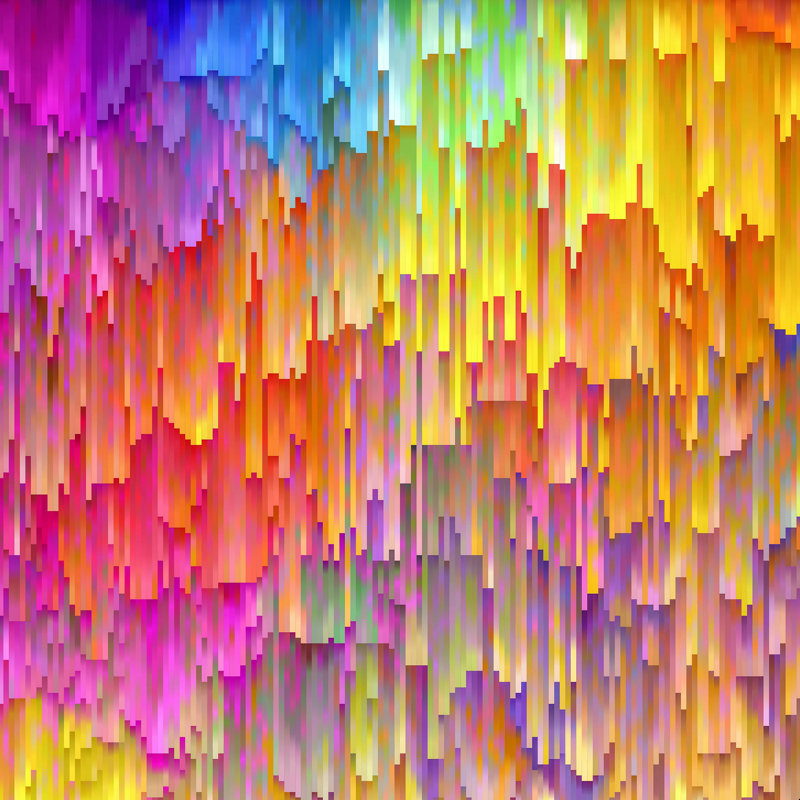 " Rainbow Cascade ", 12" H x 12" W  