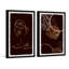 «Girl And Tropical Leaves» par - Ensemble de 2 reproductions de cadres photo