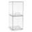 Sorbus Acrylic Storage Containers with Pull-Out Drawers - 2 Pack, 7.6” Tall Clear Stackable Storage Bins Set for Bathroom Organization