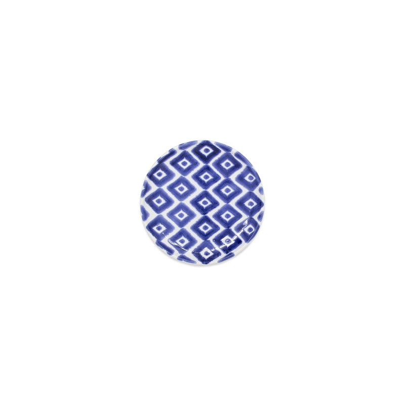 Handcrafted Blue and White Ceramic Appetizer Plates Set