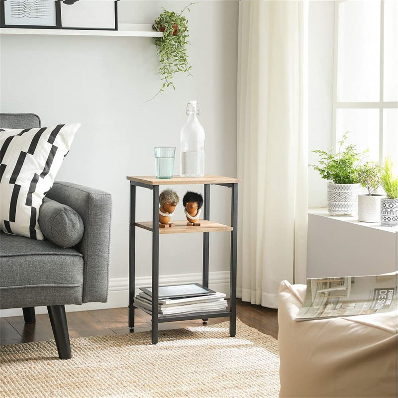 34cm W Manufactured Wood Bedside Table