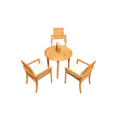 Algrave Outdoor 4 - Piece Teak Dining Set