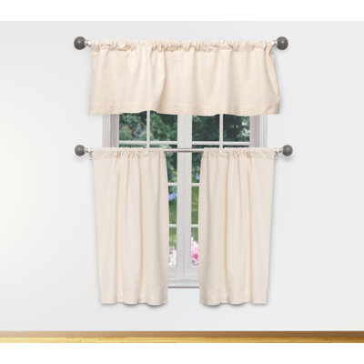 Hargreaves Cotton Blend Tailored Kitchen Curtain