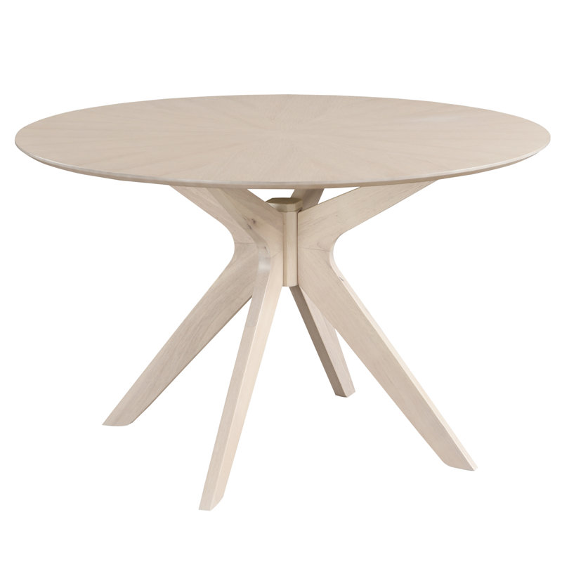 Fenway 47" Wood Dining Table, Wash Top/Wash Base
