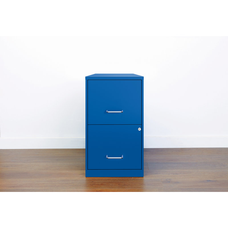 Damiyon 14.25'' Wide 2 -Drawer Steel File Cabinet, Blue