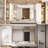 Cozy Design Tempered Glass Framed Wall-Mounted Bathroom Vanity Mirror-102799395-102799396-102799381