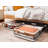 Storage Bin Under Bed Storage Containers Stackable Underbed Storage with Wheels-1658975762