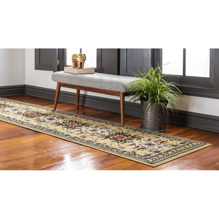 Tapis crème / vert Eesi