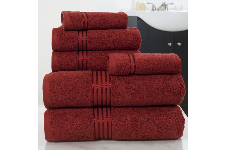 6 Piece 100% Cotton Towel Set