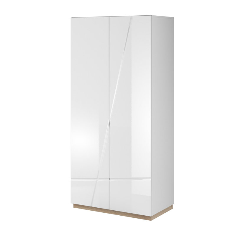 Aghancrossy 2 Door Manufactured Wood Wardrobe