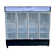92 In. 70 Cu. Ft. Commercial 4 Glass Wing Door Counter Cooler Refrigerator In Black