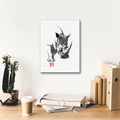 'Rhino' by Pechane, Canvas Wall Art