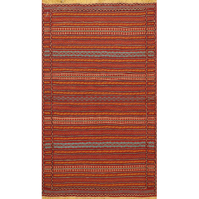 Tapis rayé kilim 3 x 5