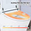 Toilet With Heated Seat - 1/1.28 Dual Flush, Foot Sensor, Night , Structure Smart Without Bidet Seat, Practical Flushing