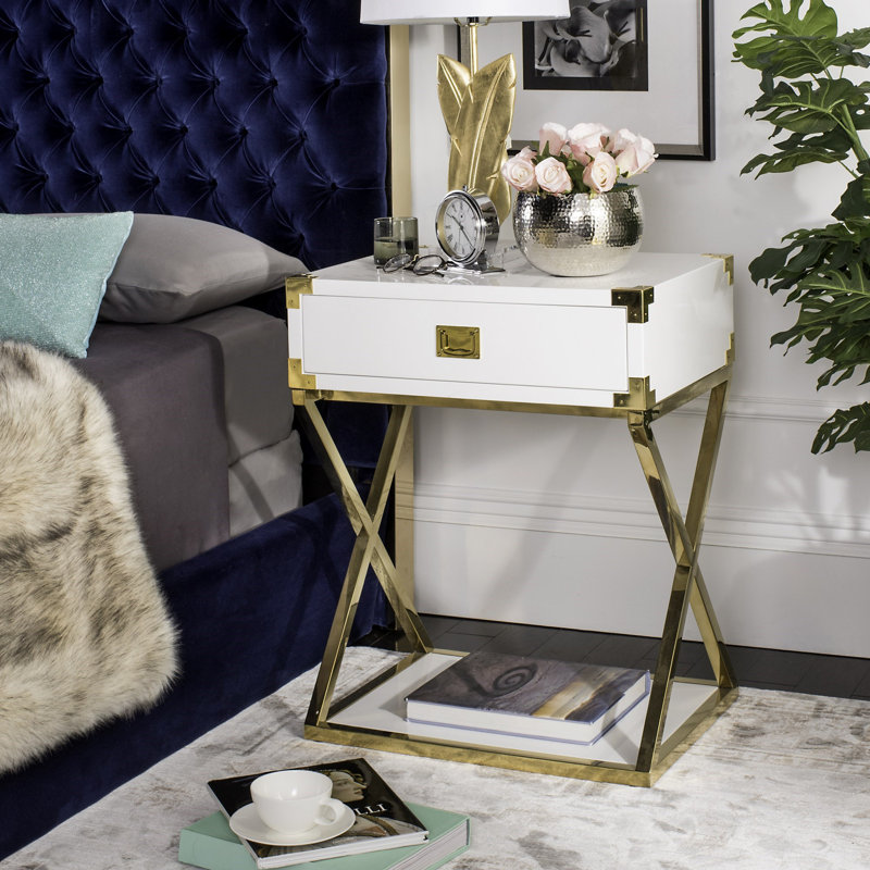 Table de bout avec rangement Aisa