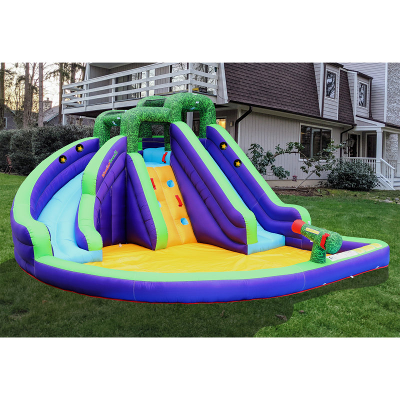 12' x 13.8' Inflatable Water Slide with Air Blower