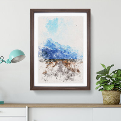 Road to Mount Cook in New Zealand - Picture Frame Painting Print