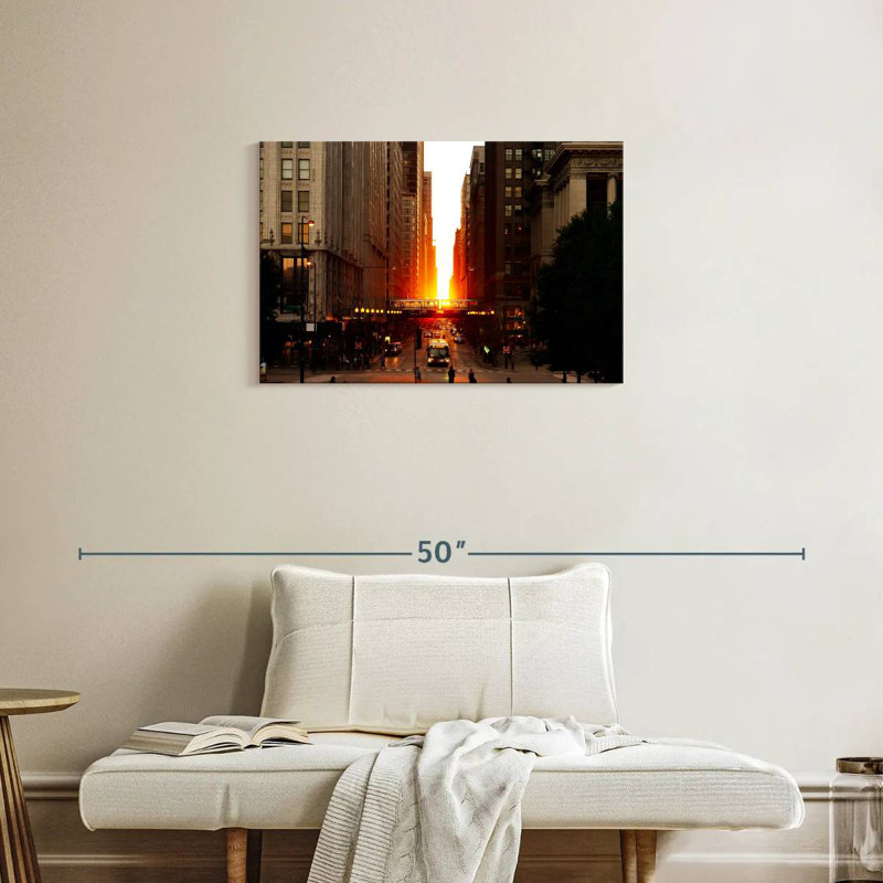 Rorry Magnificent Mile Sunset, 20" H x 30" W