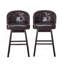 Tabouret de bar pivotant OGDEN KD (ensemble de 2)