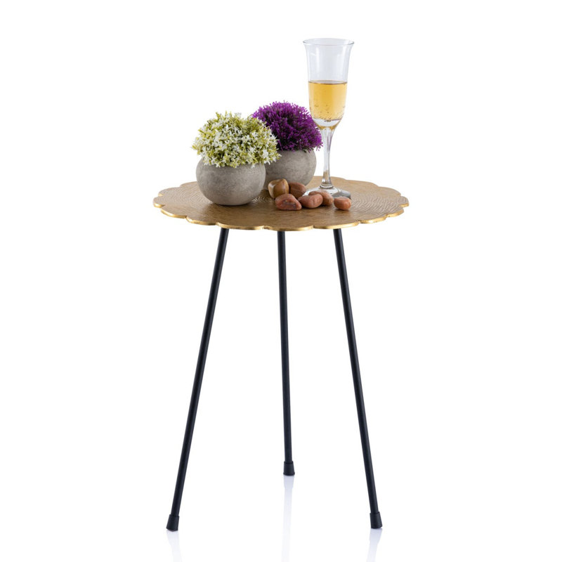 Evyl End Table, Gold
