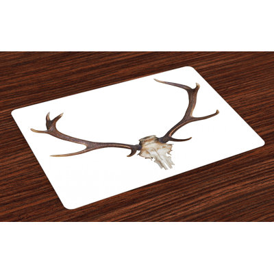 Mccleery Antlers Skeleton Hunter Placemat
