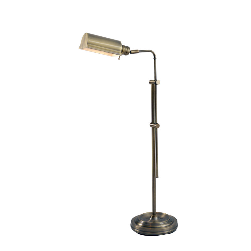 36'' Antique Brass Task Floor Lamp