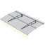 Auvent pour fenêtre 5934w, polycarbonate, supports robustes, résistance à la température, auvent carré d'extérieur avec abat-jour carré - solide pour le jardin