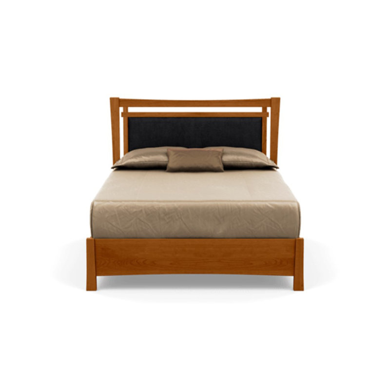 Monterey Upholstered Bed, Full, Onyx, Autumn Cherry