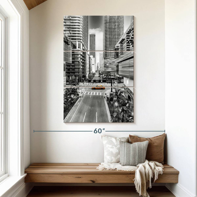Sireci Sunshine Cab Miami Downtown, 50" H x 32" W