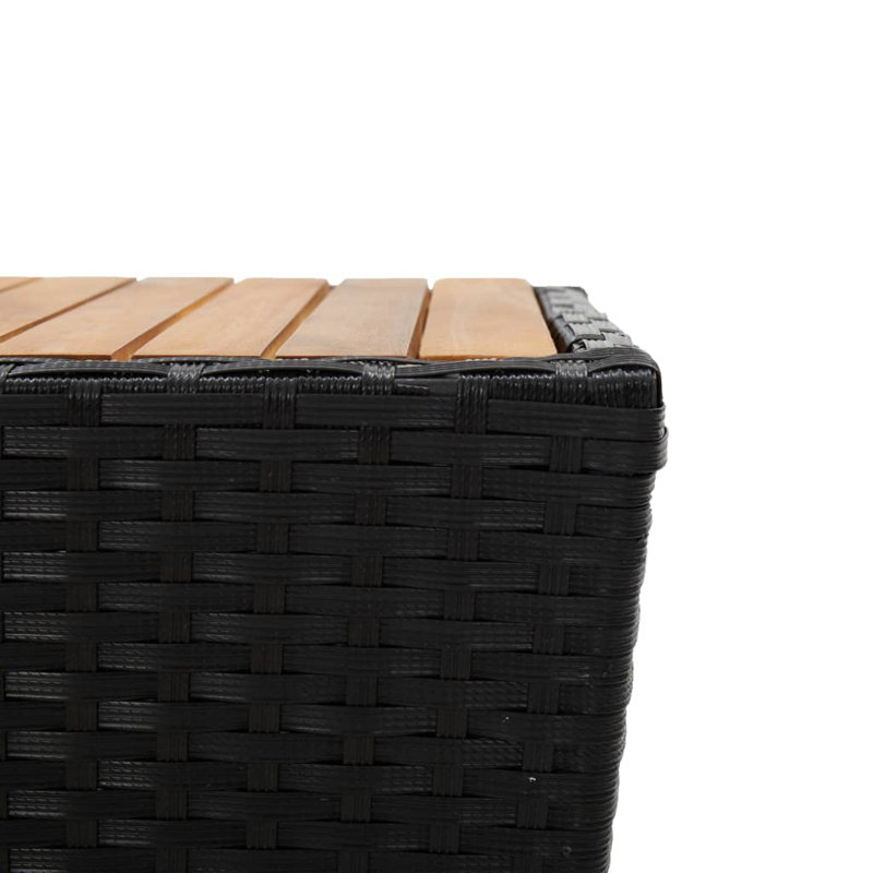 Kristoph Rattan Coffee Table, Black