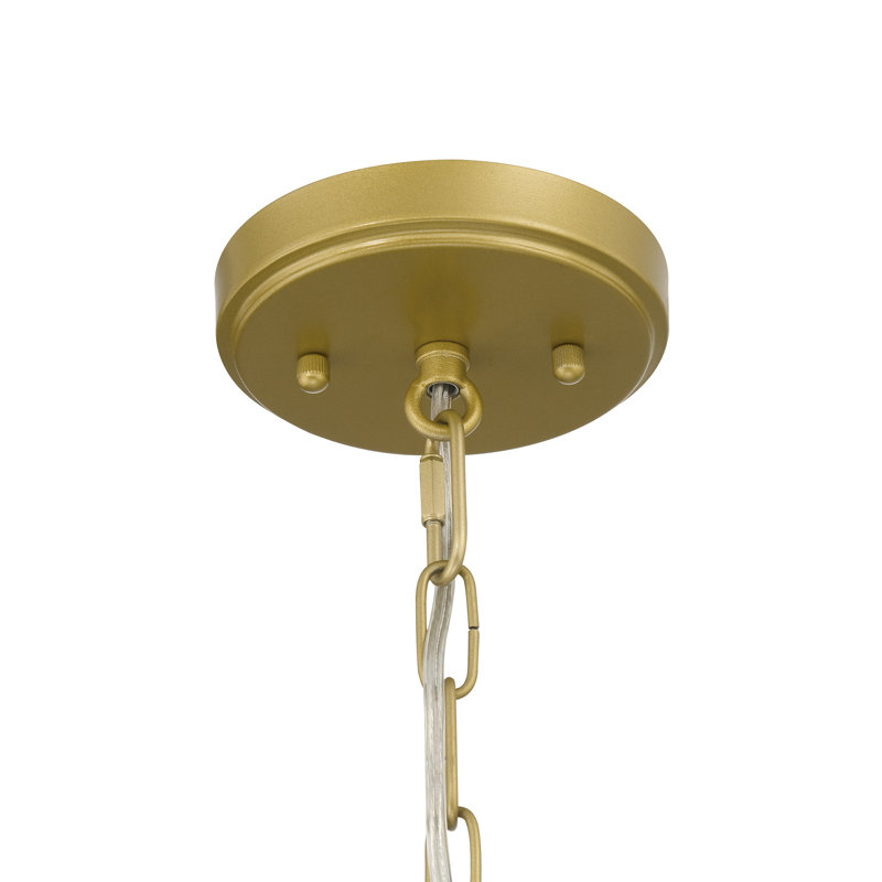 Grieco 4-Light Dimmable Drum Chandelier with Beaded Accents and Adjustable Height