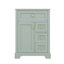 Meuble-lavabo 24 po avec lavabo, armoire à 3 tiroirs et support de rangement à 2 niveaux-1668121095