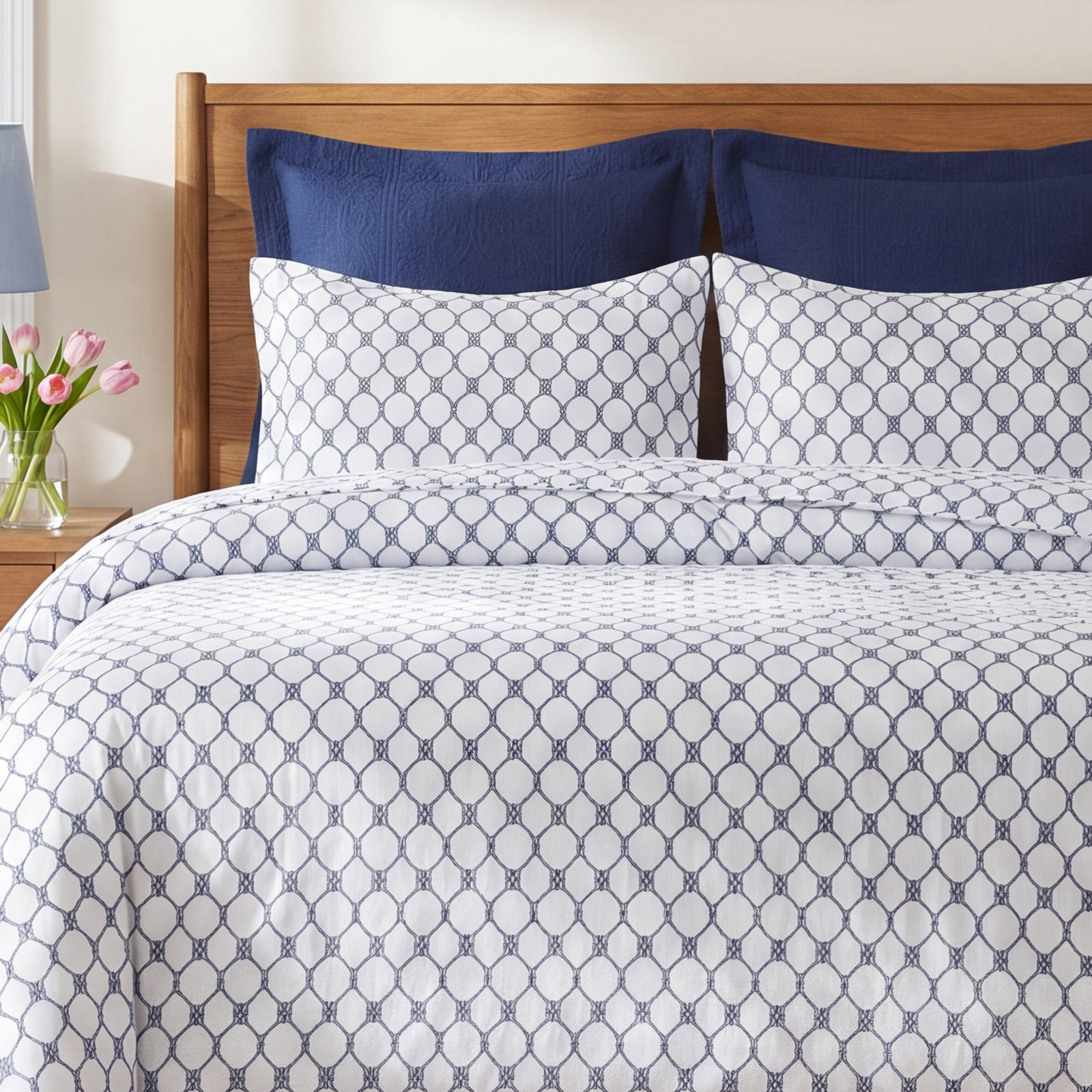 Cotton Quilt Set, Full Quilt + 2 Standard Shams