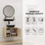 Ensemble de meuble-lavabo simple mural 24 po avec miroir Bitha-2104412240