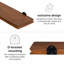Rickea Solid Wood Wall Mounted Shelf-1625633520-1625633523
