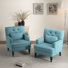 Arnice 29" W Button Tufted Upholstered Club Chair with Nailhead Trim