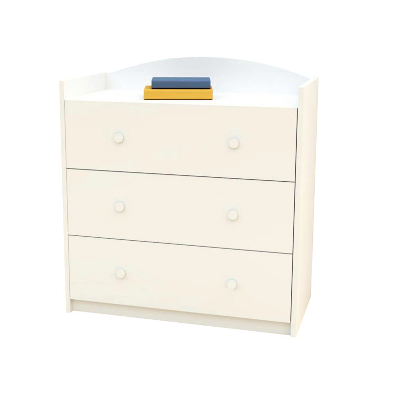 Plyler 88 cm W Chest of 3 Drawers, White