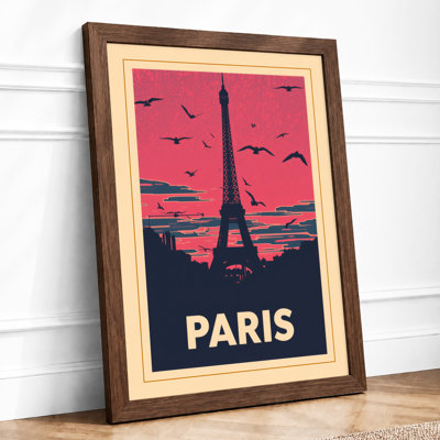 Postcard from Paris Vintage - Framed Print